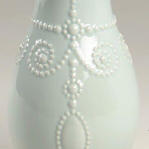 NWT French Perle Ice Blue Fluted vase
